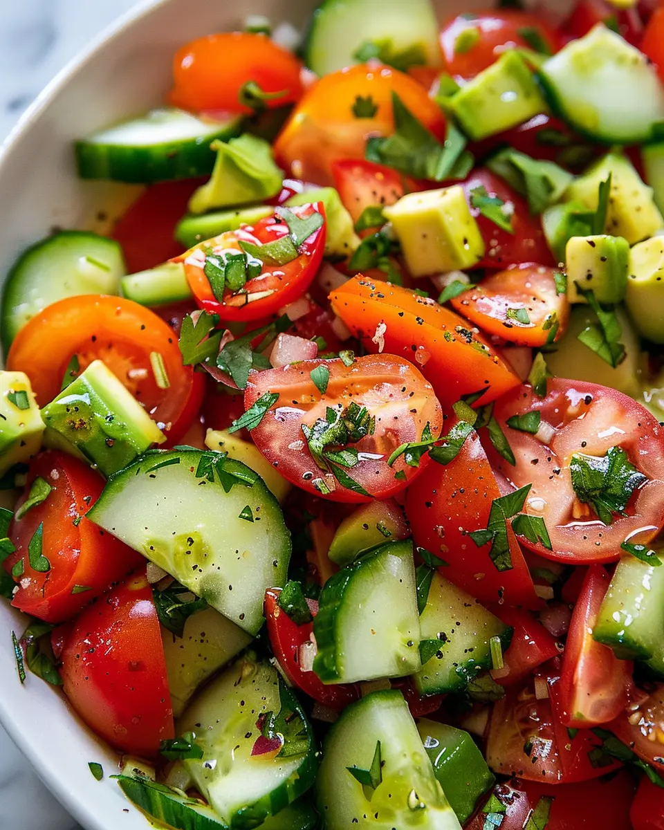 Tomato Cucumber Avocado Salad: A Refreshing Summer Delight