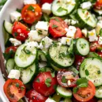 Greek Cucumber Tomato Feta Salad