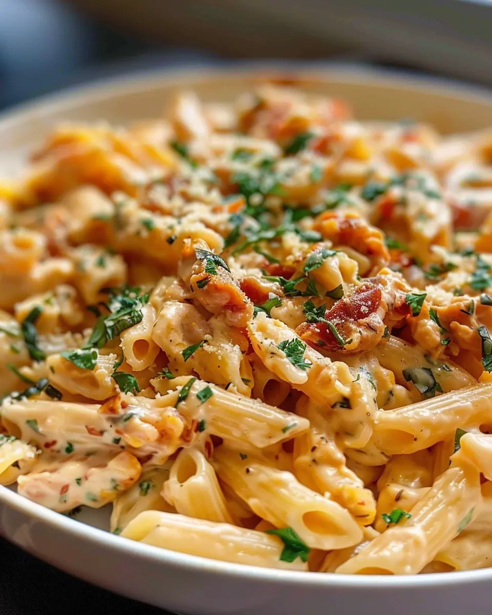 One-Pot Creamy Tuscan Pasta: Indulgent Turkey Bacon Delight