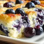 Blueberry Cottage Cheese Breakfast Bake