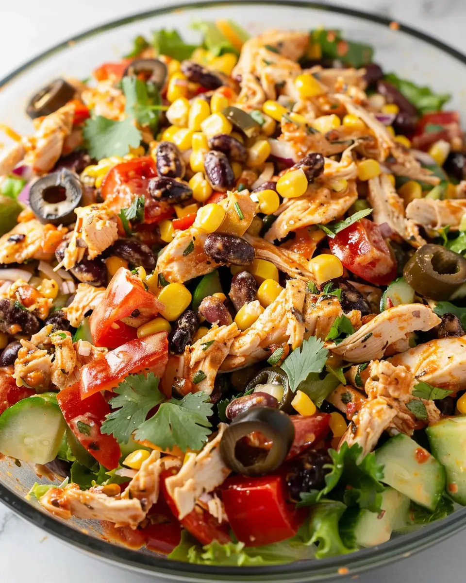 Quick Southwest Chicken Salad: Easy, Flavorful &amp; Guilt-Free Delight