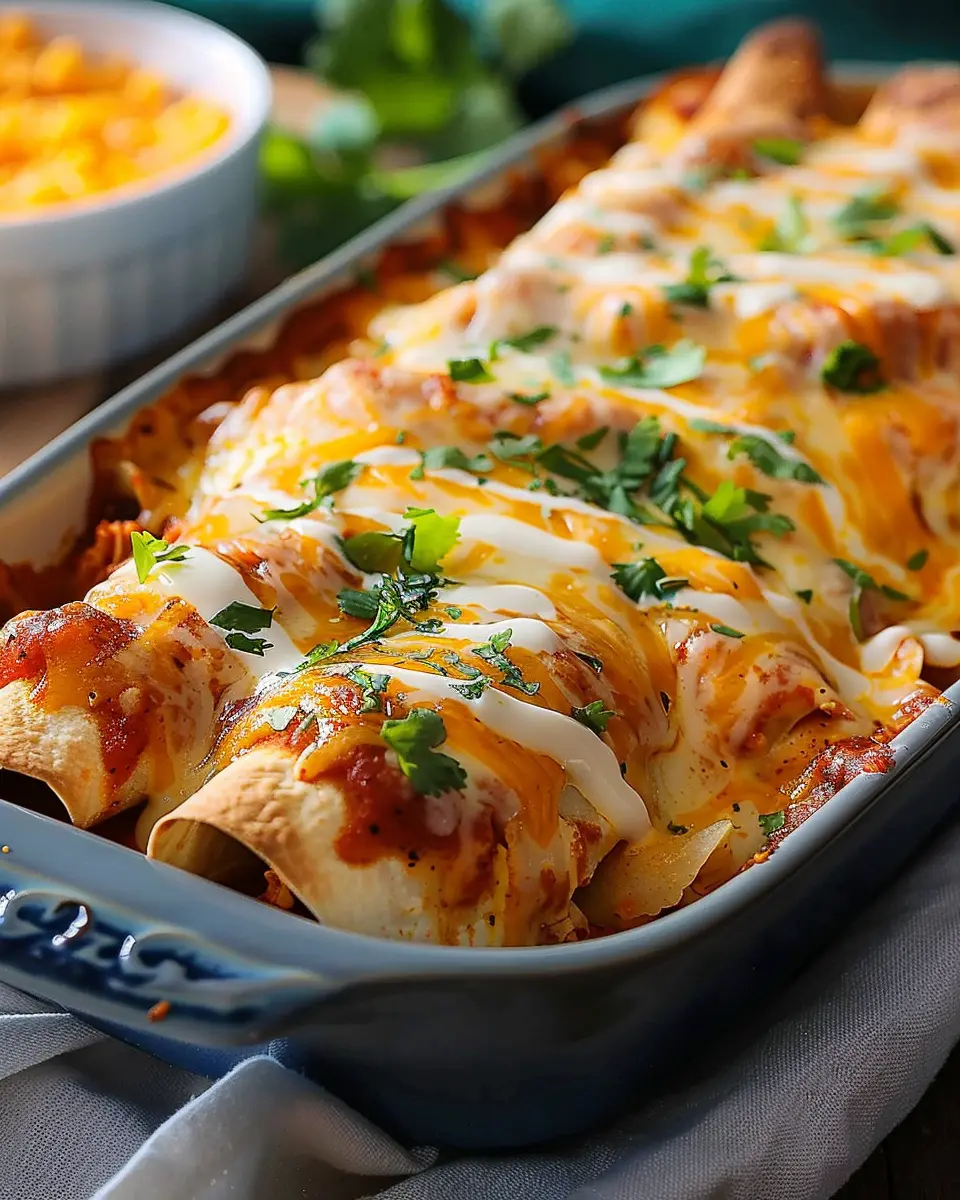 Cheesy Chicken &amp; Chile Enchiladas: Easy Comfort Food Delight