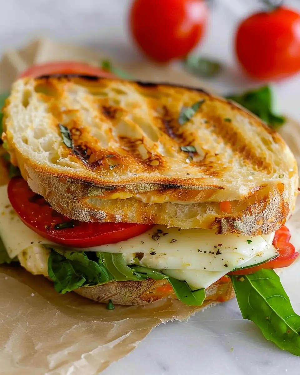 Mozzarella Sandwich: Easy Turkey Bacon and Chicken Ham Delight