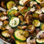 Skillet Zucchini and Mushrooms