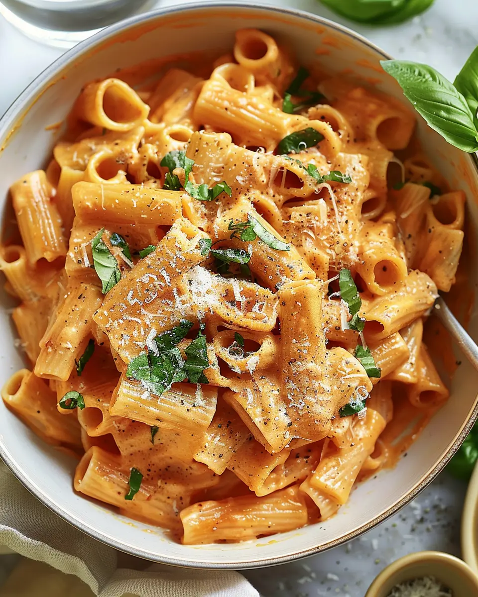 Creamy Vodka Pasta Perfection: Indulgent Twist with Turkey Bacon