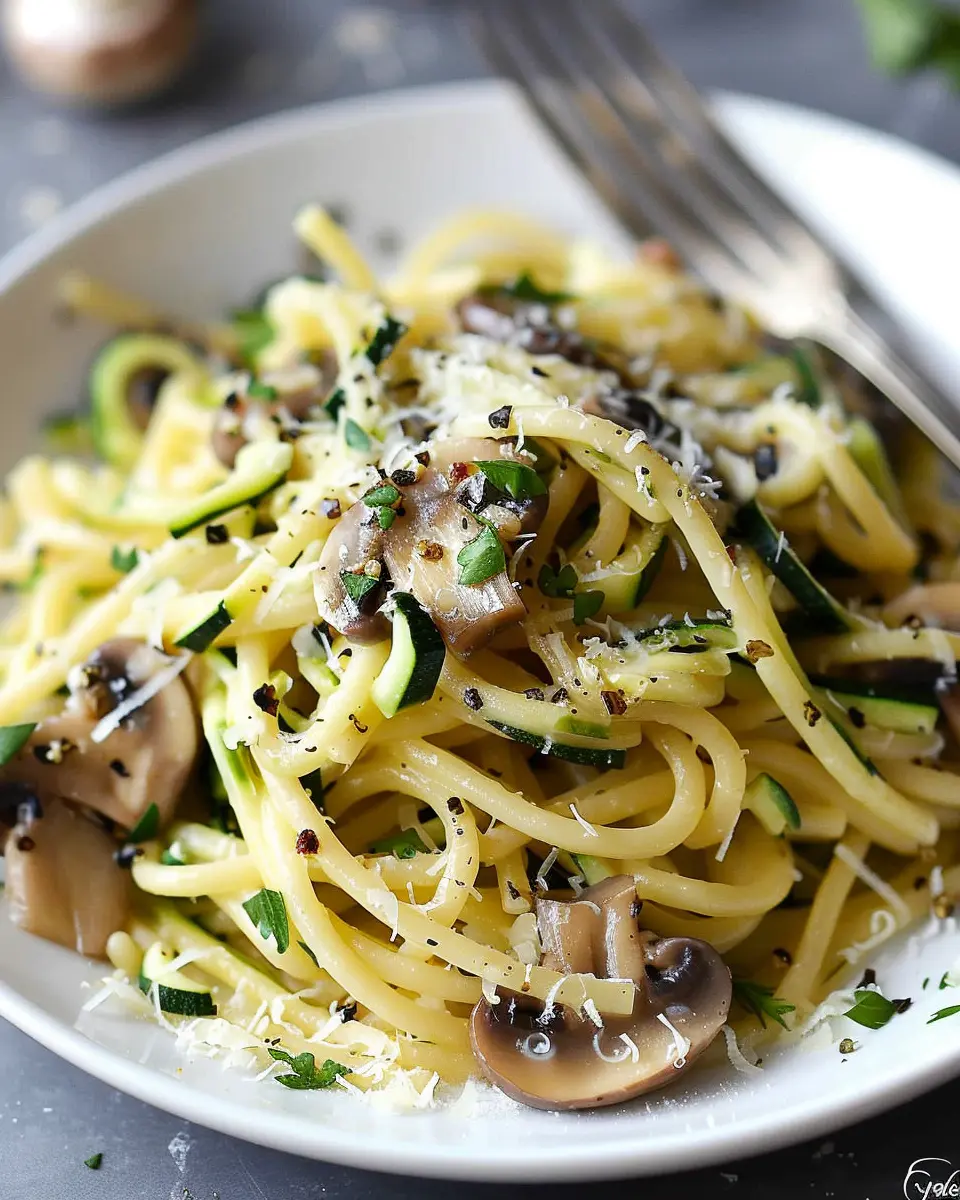 Mushroom and Zucchini Pasta: A Quick and Delicious Twist for Dinner