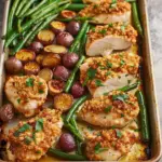 Parmesan Crusted Chicken Sheet Pan Dinner