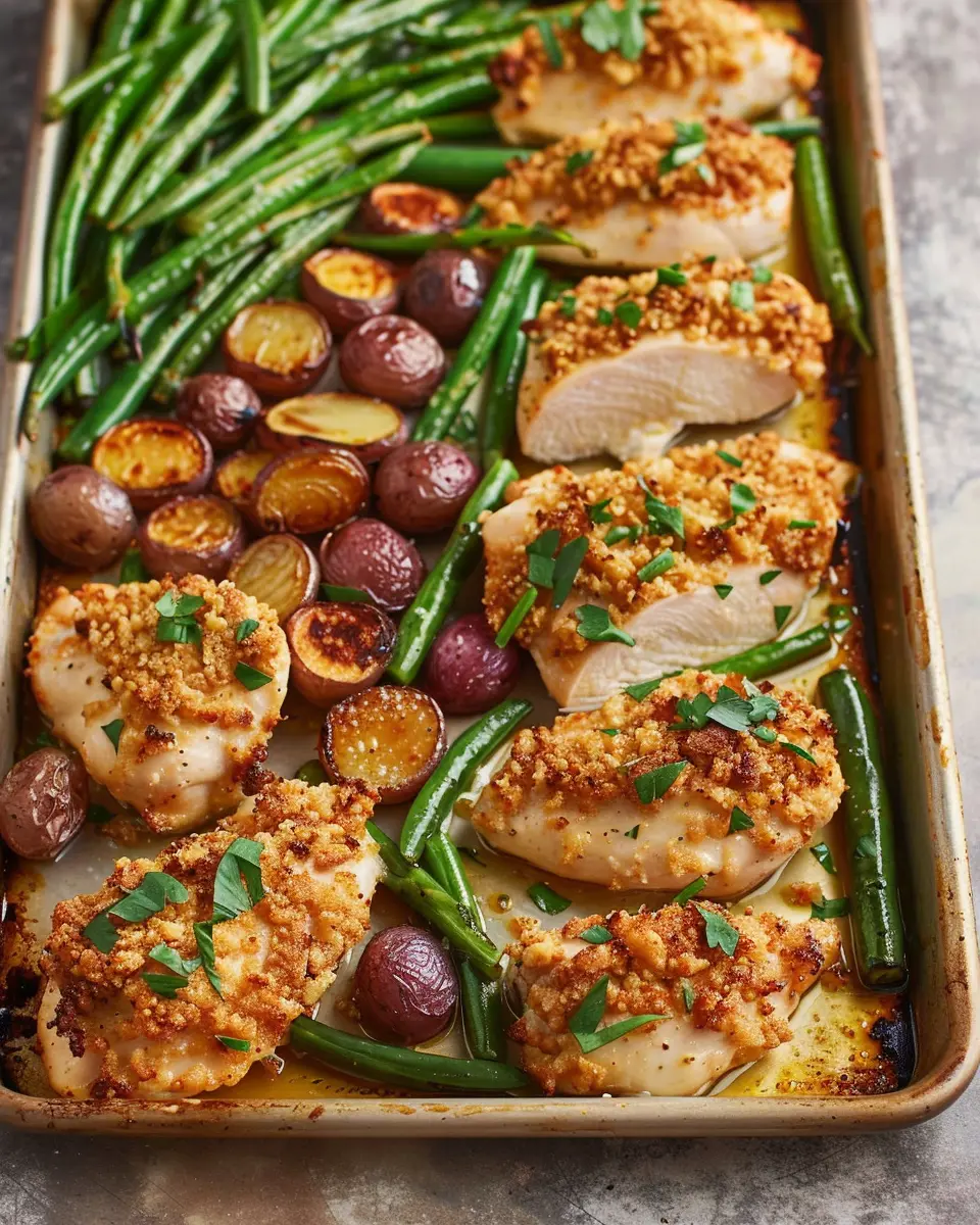 Parmesan Crusted Chicken Sheet Pan Dinner: Easy and Delicious Family Meal