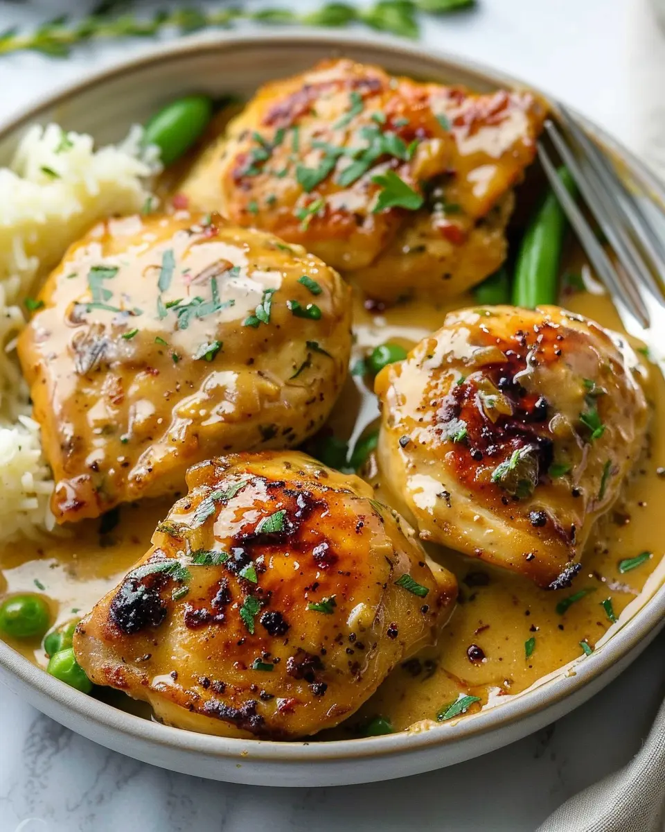 Creamy Garlic Chicken with Turkey Bacon: A Comforting Delight