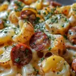 Cheesy Ranch Potatoes and Smoked Sausage