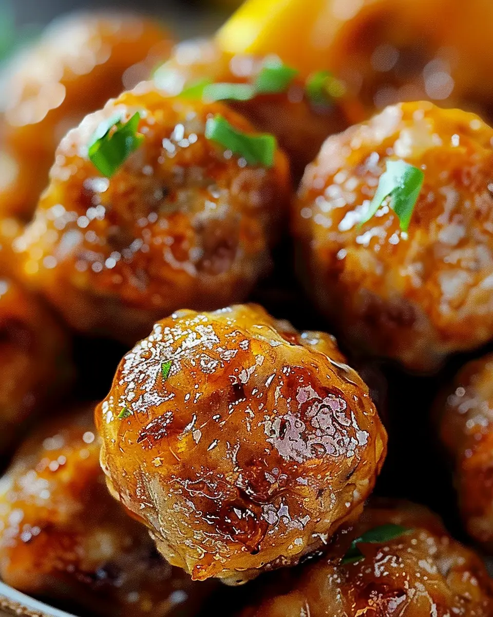 Irresistible Sausage Balls with Turkey Bacon and Chicken Ham Delight