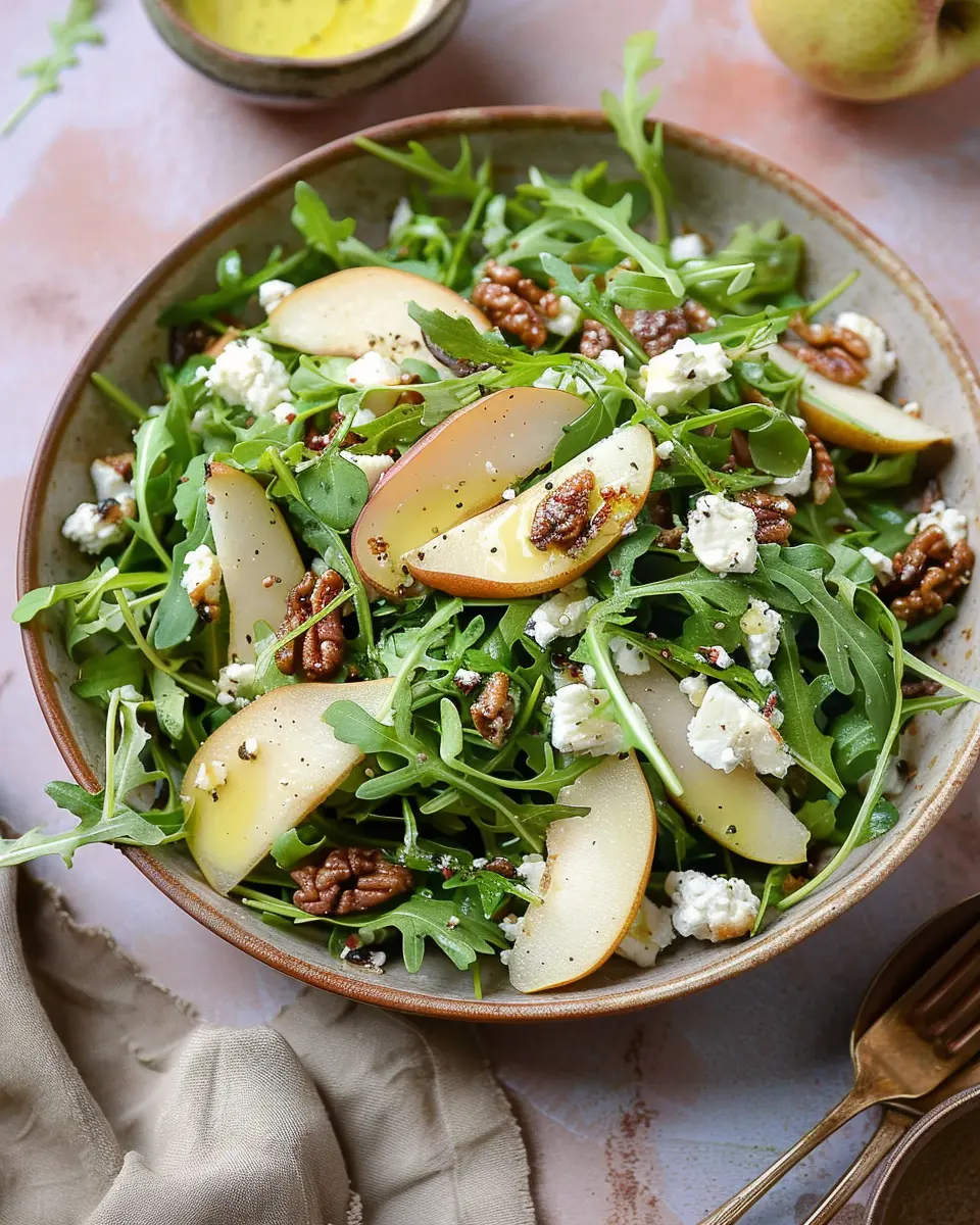 Arugula Salad with Pears and Goat Cheese: A Delightfully Fresh Twist
