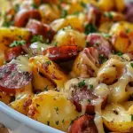 Cheesy Ranch Potatoes and Smoked Sausage