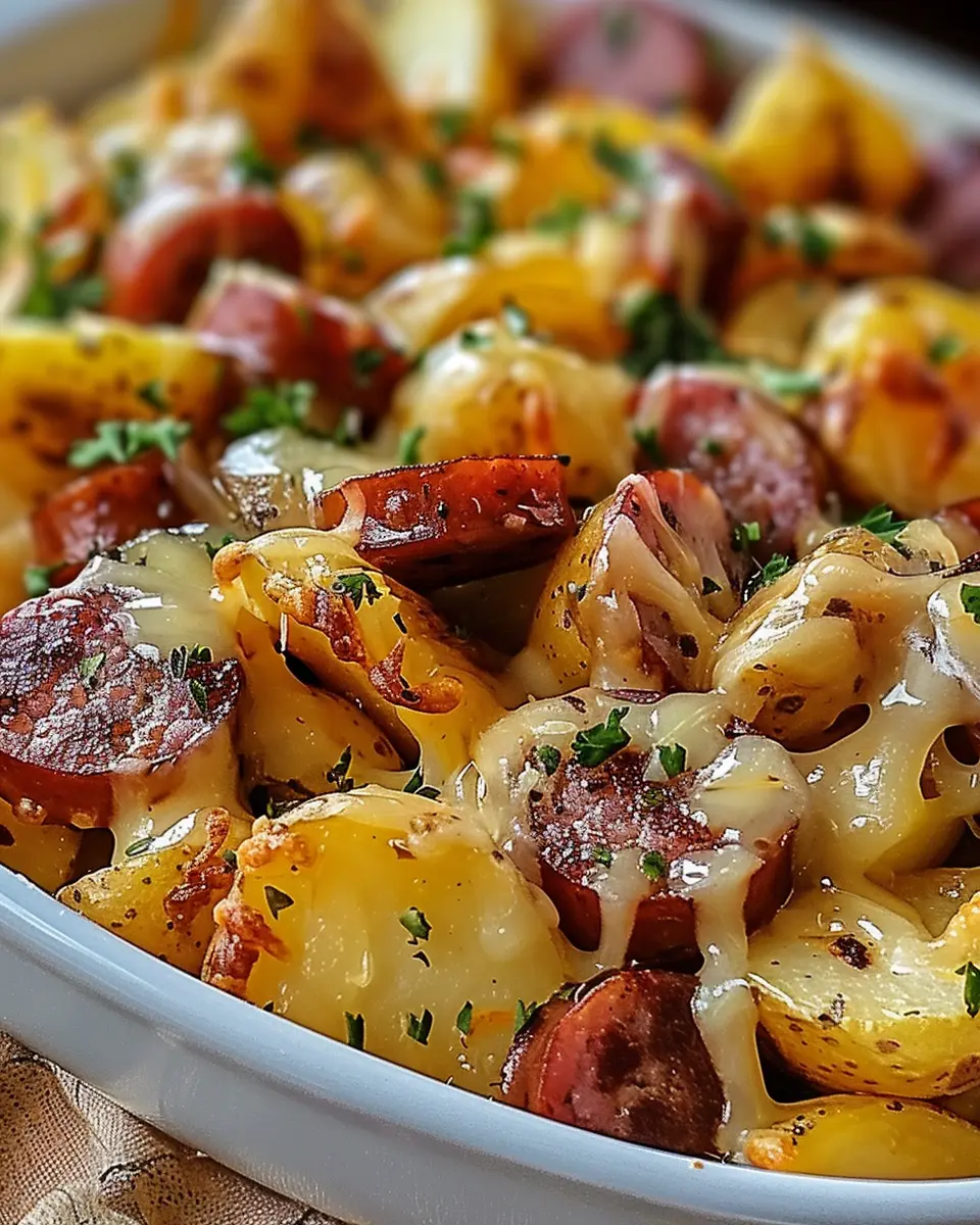 Cheesy Ranch Potatoes and Smoked Sausage: Easy Comfort Food Delight