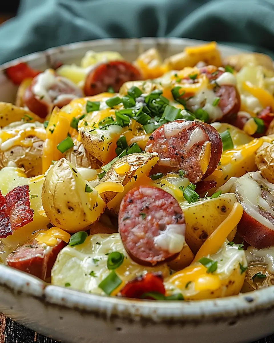 Cheesy Ranch Potatoes and Smoked Sausage for Cozy Dinners