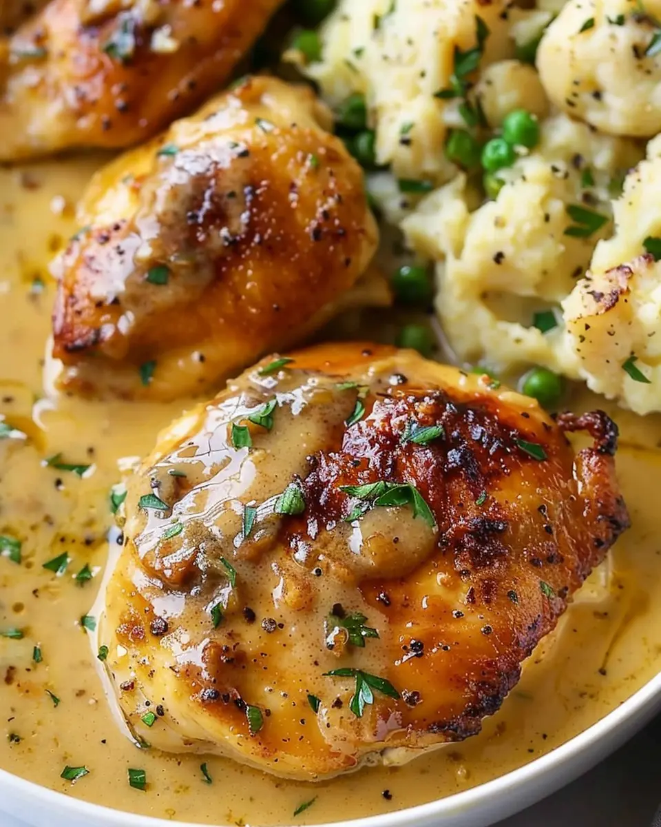 Creamy Garlic Chicken with Turkey Bacon: A Comforting Delight