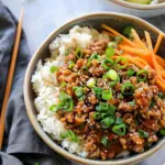 Healthy Ground Turkey Teriyaki Rice Bowl