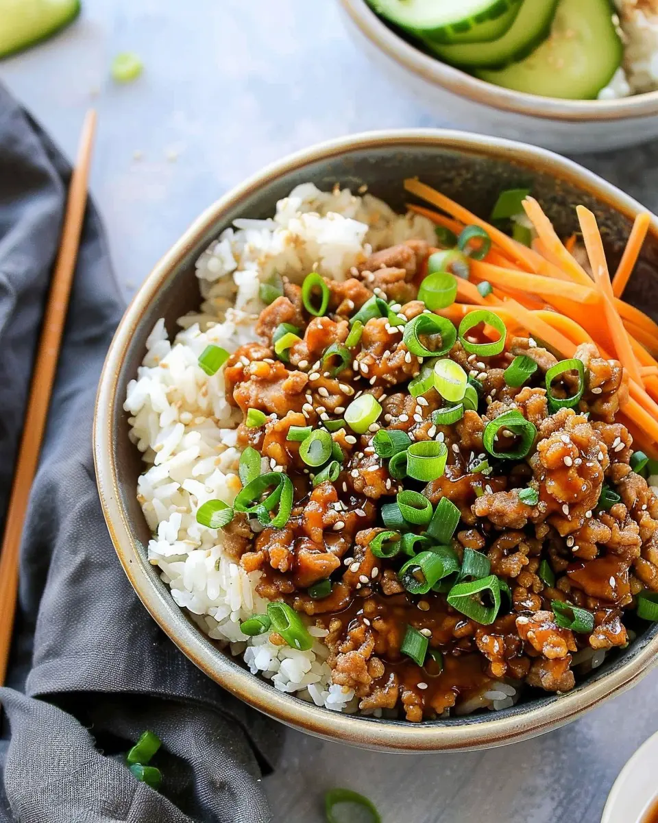 Healthy Ground Turkey Teriyaki Rice Bowl: A Quick and Tasty Delight
