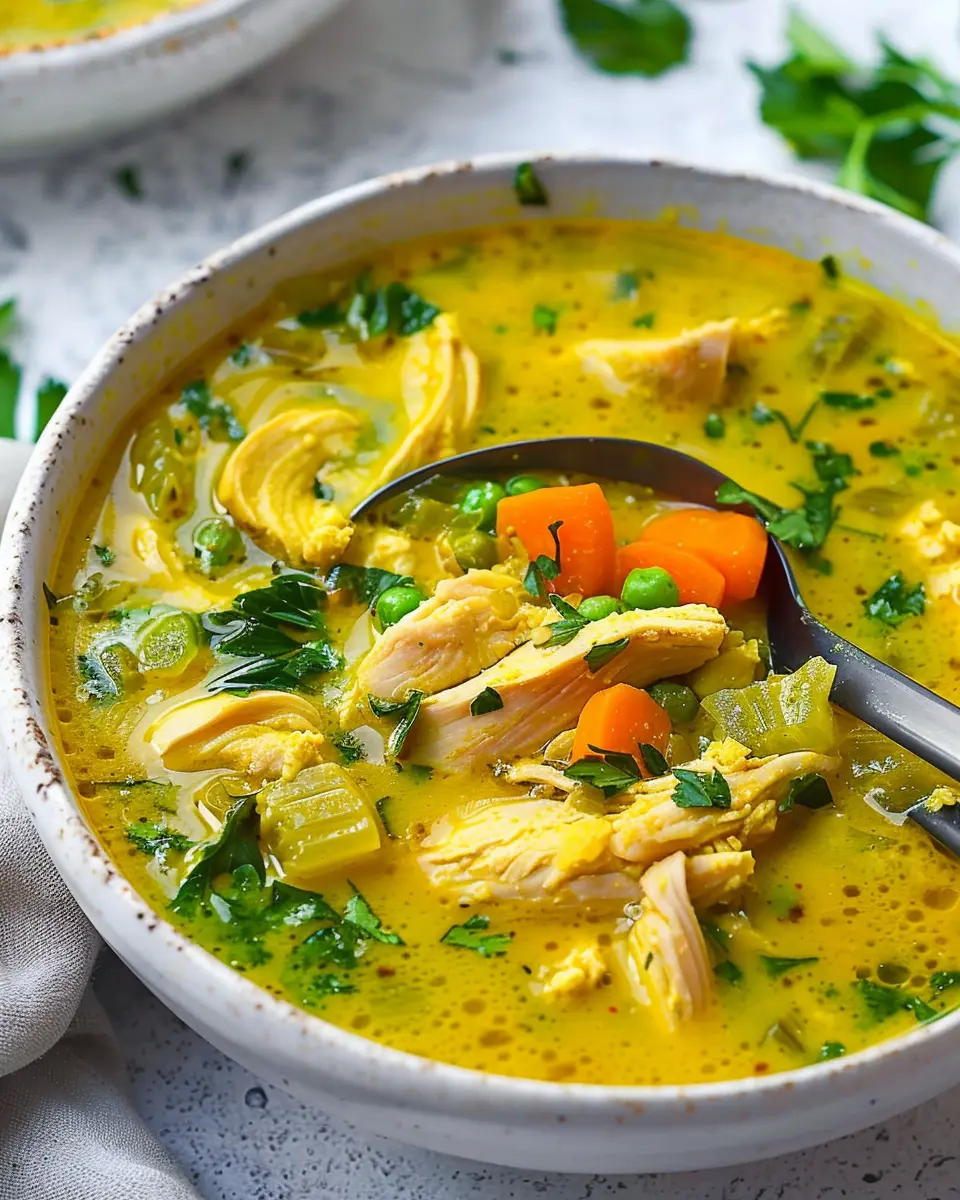 Anti Inflammatory Turmeric Chicken Soup for Cozy Nights