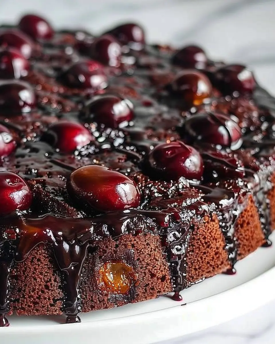 Chocolate Cherry Upside Down Cake: A Delightfully Indulgent Treat
