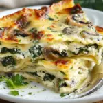 Creamy Spinach Mushroom Lasagna