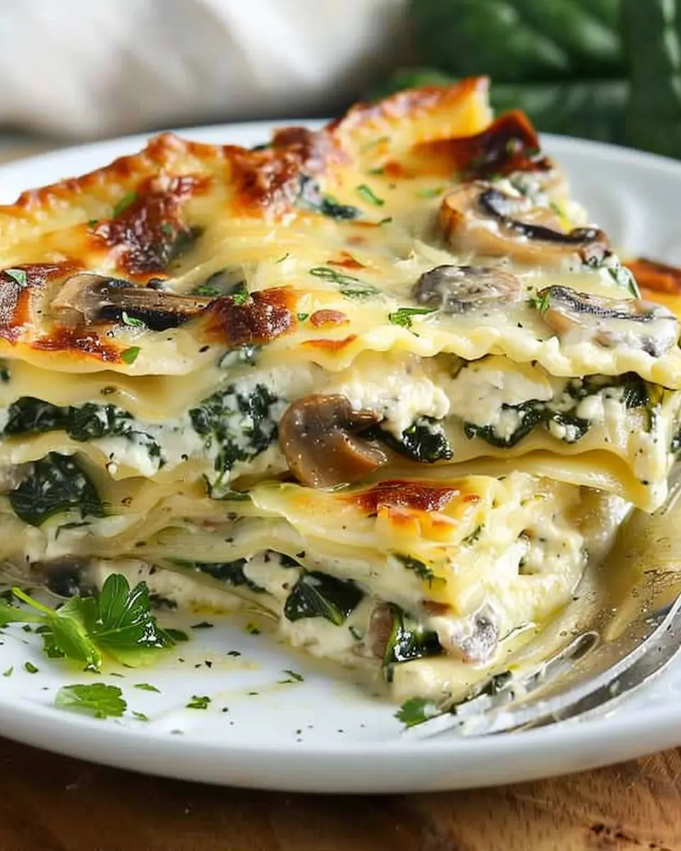 Creamy Spinach Mushroom Lasagna: The Best Comfort Food Delight