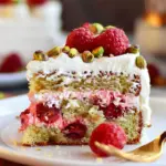 Raspberry Pistachio Cake