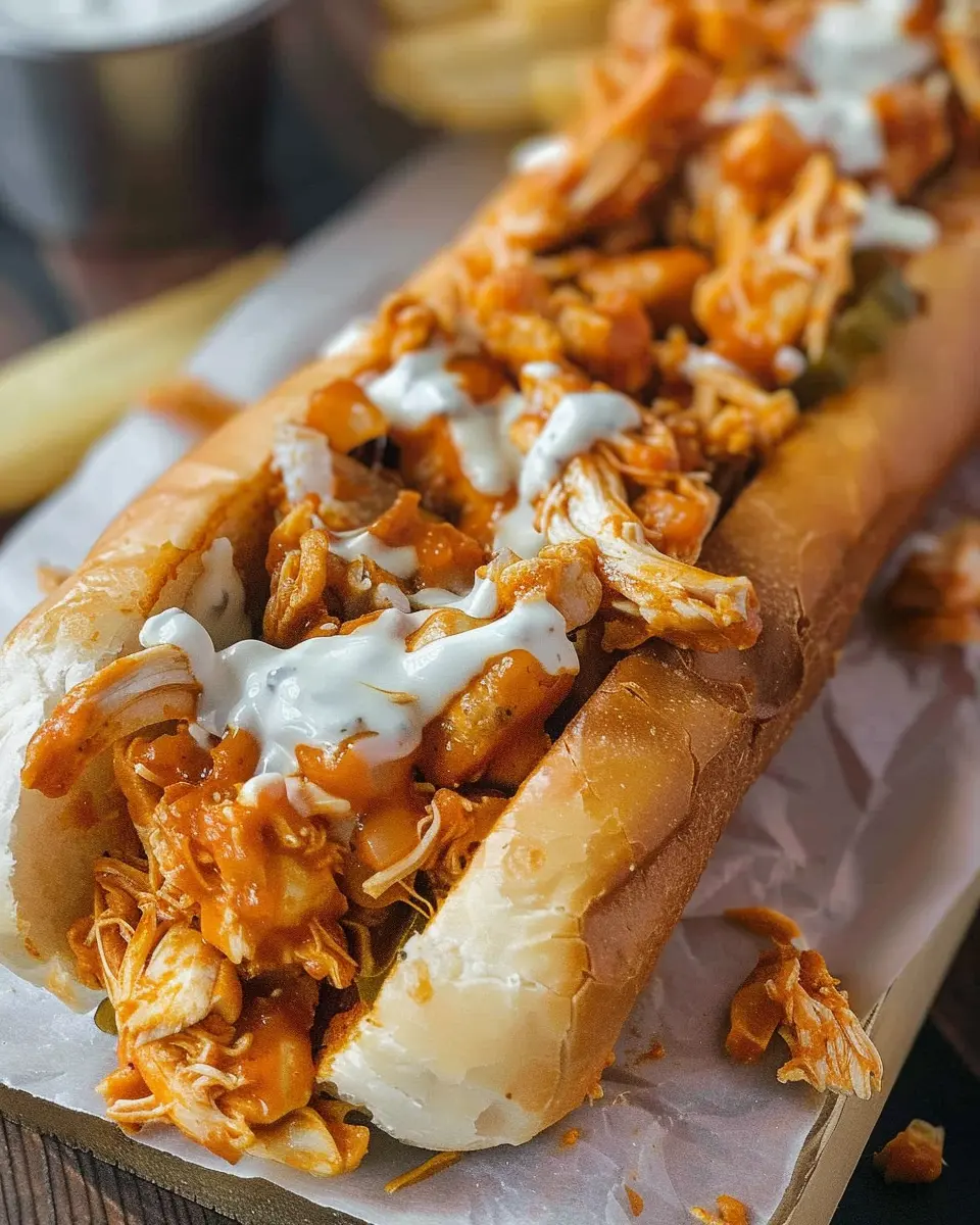 Buffalo Chicken Cheesesteak: A Juicy Twist with Turkey Bacon