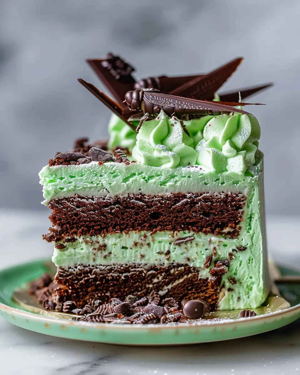 Grasshopper Cake Delight: Indulgent Mint-Chocolate Treats at Home